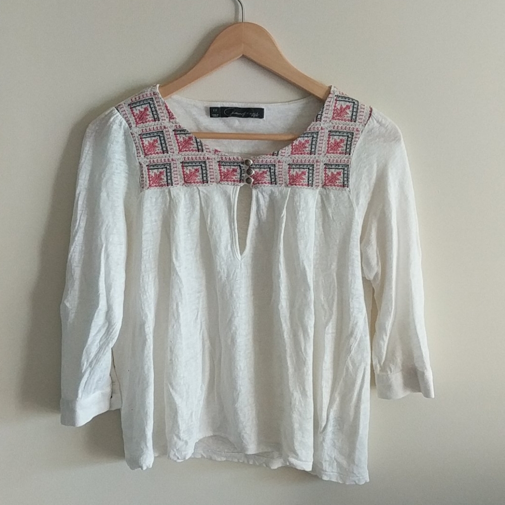 Patterson J. Kincaid peasant top